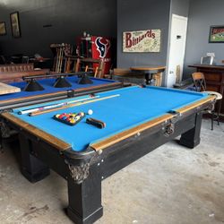 Antique Brunswick Pool Table 