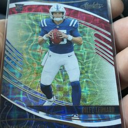 Riley Leonard Indianapolis Colts Absolute Football rookie Card 🔥