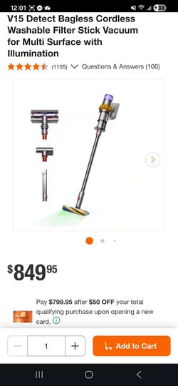 Dyson V15 Detect Cordless Stick Vacuum