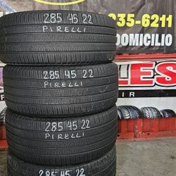 285 45 22 SET 4 LLANTAS PIRELLI INSTALADAS
