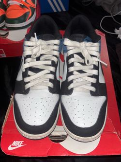 Nike dunk blue black and white