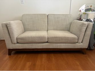 Article Couch - Ceni 61” Mid-Century Modern Loveseat - Chalk Gary