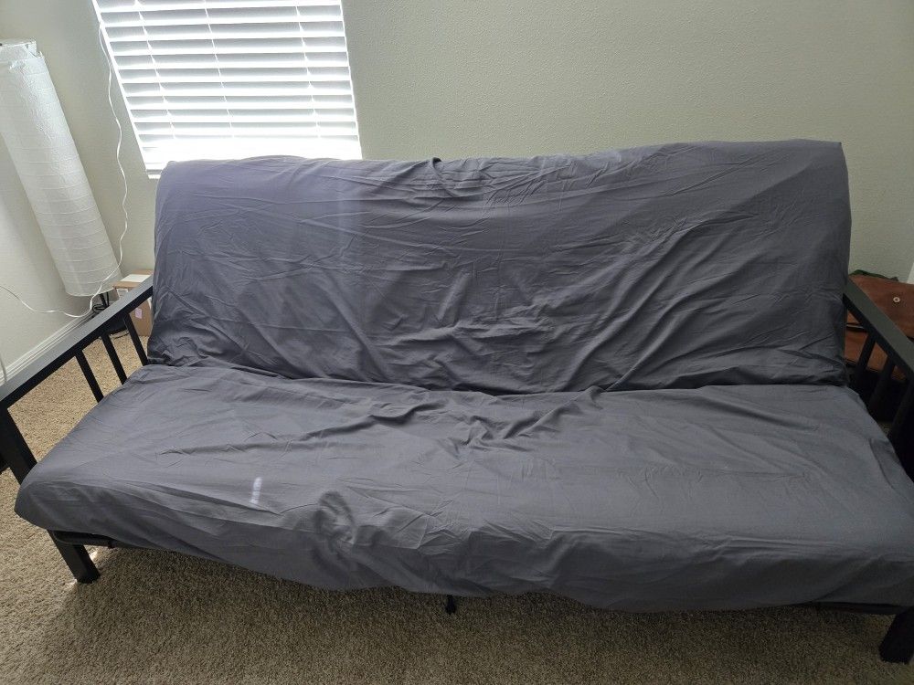 Garrido Full / Double 77'' Upholstered Futon And Mattress