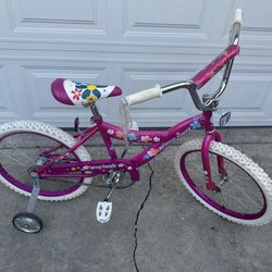 Kids  girls   Multi  color s   Bike    With    Training  whheels  20”