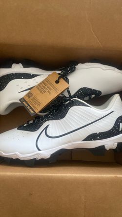 Nike Football Cleats White Black Splatter