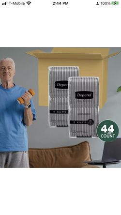 44 Count Mens Size XXL Depend Fresh Protection Adult Disposable Underwear 
