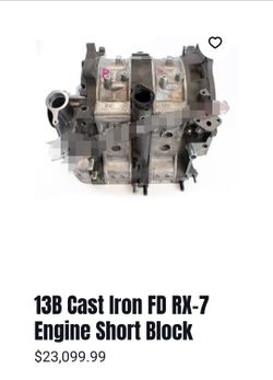 Rebuilt Modded Mazda Rx7 Rotary Engine