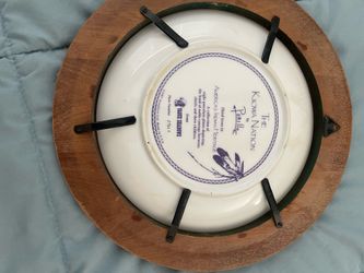 Ceramic plate with frame Native American