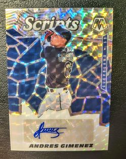 Beautiful Andres Gimenez Baseball Card With Auto