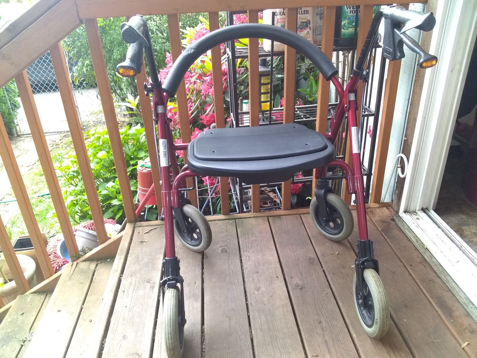 Red Walker with seat