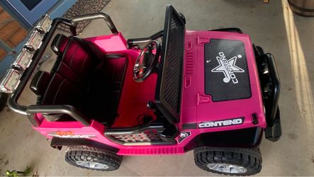 Kids 12v electric jeep w/ charger & L.E.D. Lights