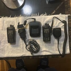 2 Kenwood Nexedge NX300 Portable Radios.