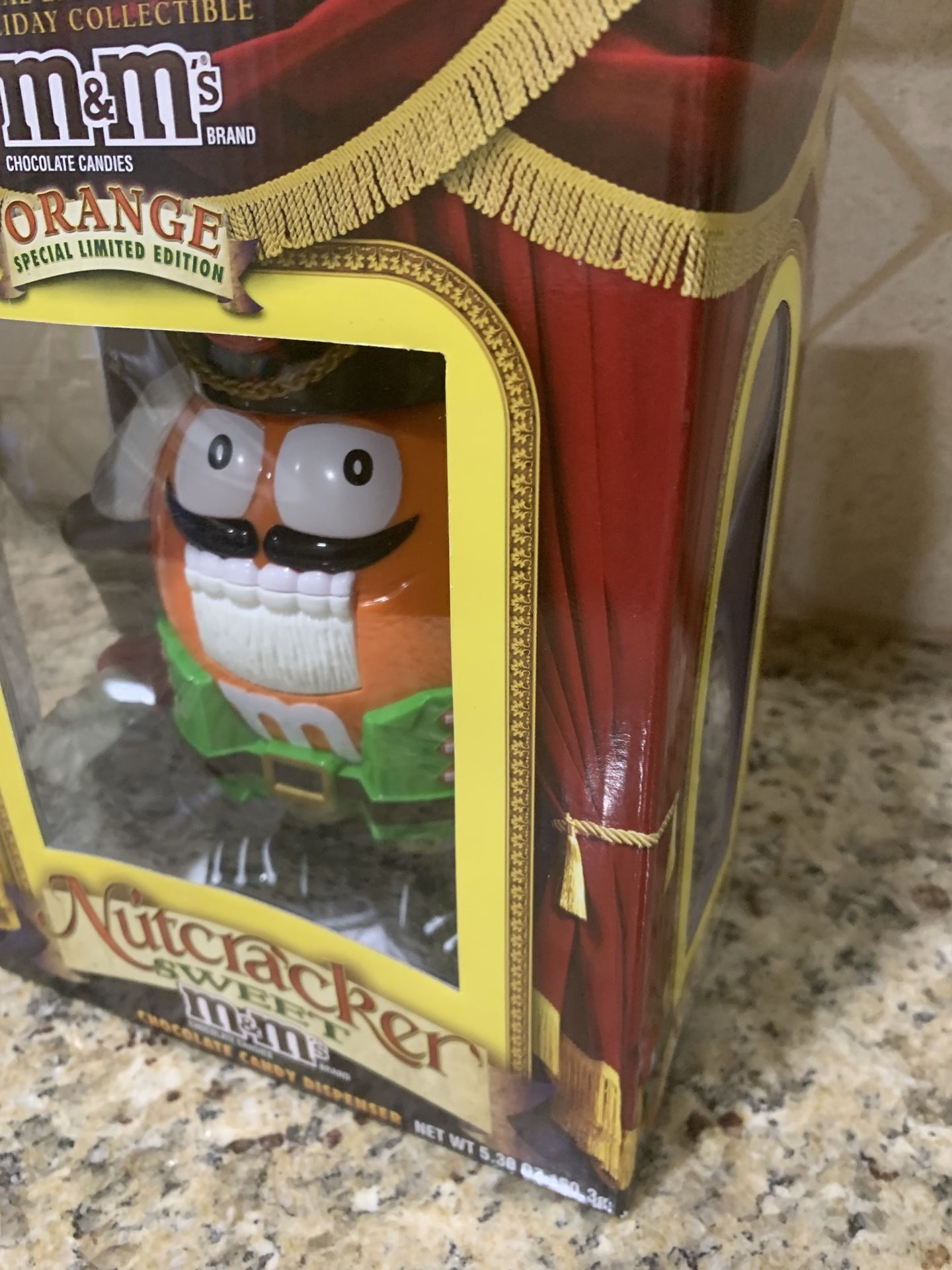 Official M&M Orange Nutcracker Sweet Candy Dispenser Limited Edition Christmas