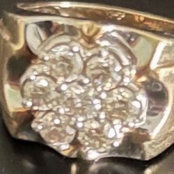 Diamond Cluster Ring 