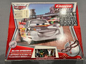 Disney Pixar Carrera Go Silver Speeders Racetrack Slot Cars