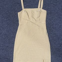 Hollister Yellow Plaid dress 