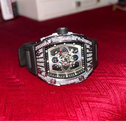 iced-out / bustdown fashion watch