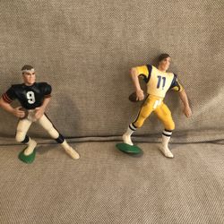 Vintage 1989 Jim Everett and Jim McMahon Football Figures loose