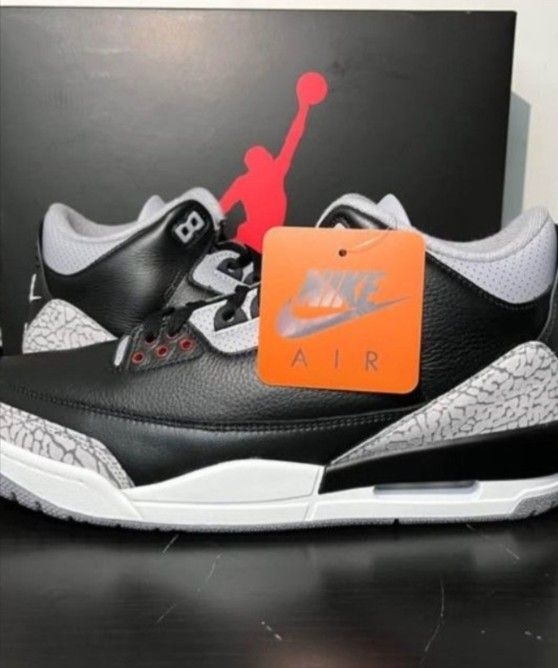 Jordan Retro 3 black Cement 