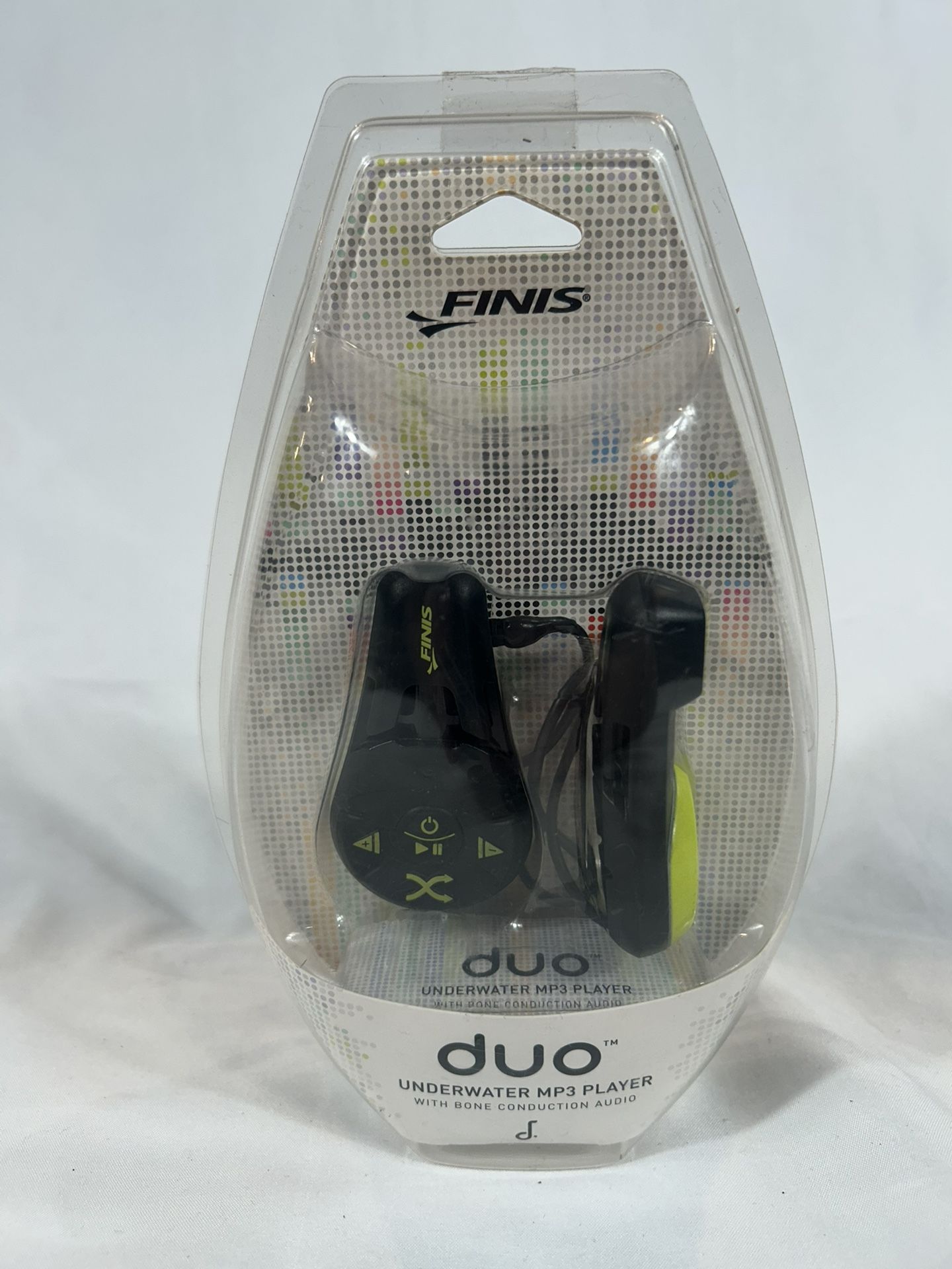 FINIS Duo Underwater MP3 Player - Black/Acid Green, New