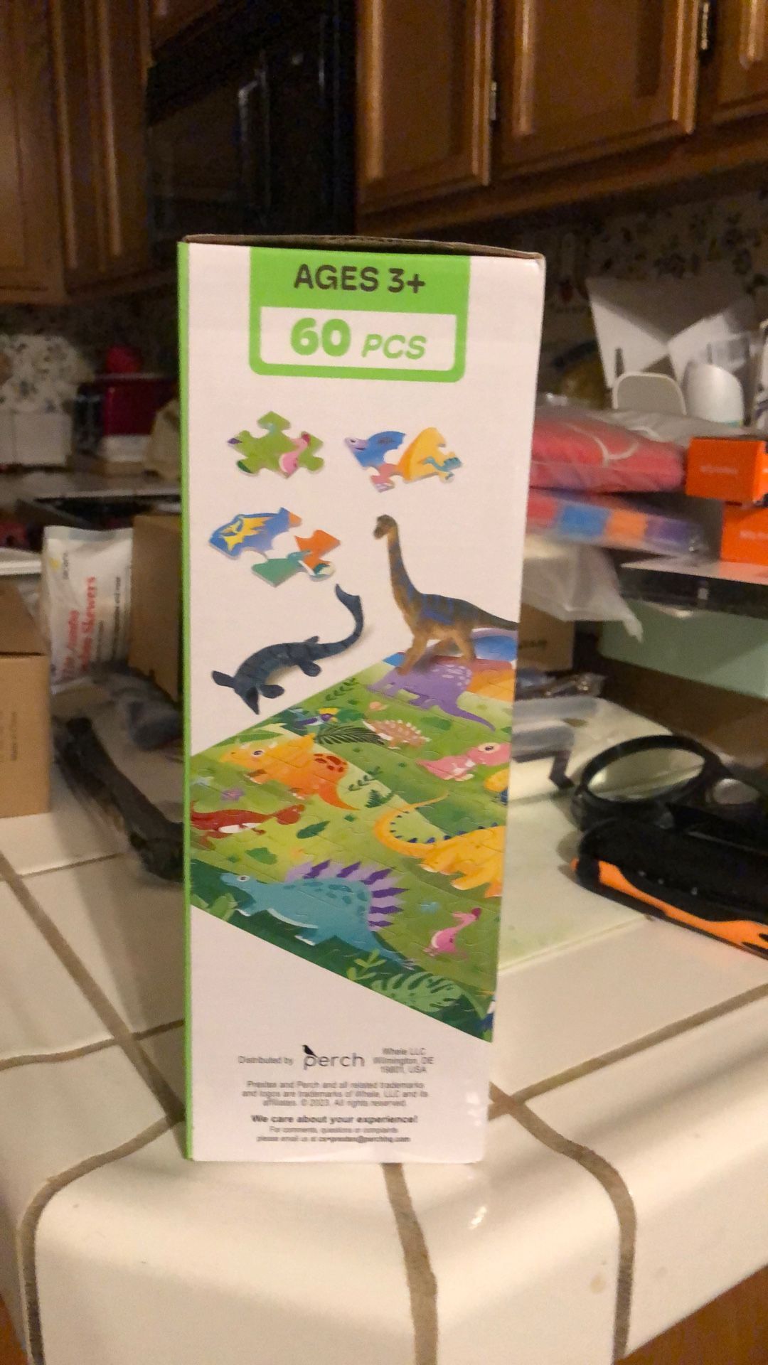 New Prectex Color Your Own Puzzle Dinosaur Adventure