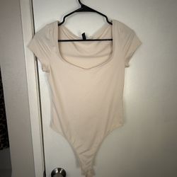 beige body suit, size S
