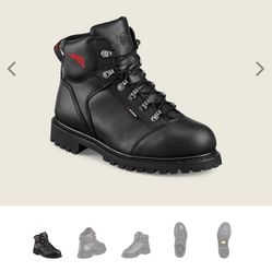 SIZE 8 .5 RED WING THE TRUWEL WATERPROOF LEATHER SAFETY TOE BOOTS BRAND NEW