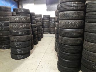 Hi i have tires from 25 and up with the installation depends on the size