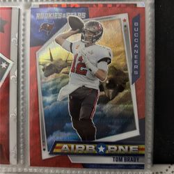 2021 Panini Rookies & Stars Tom Brady Airborne Red Wave Prizm AB-1