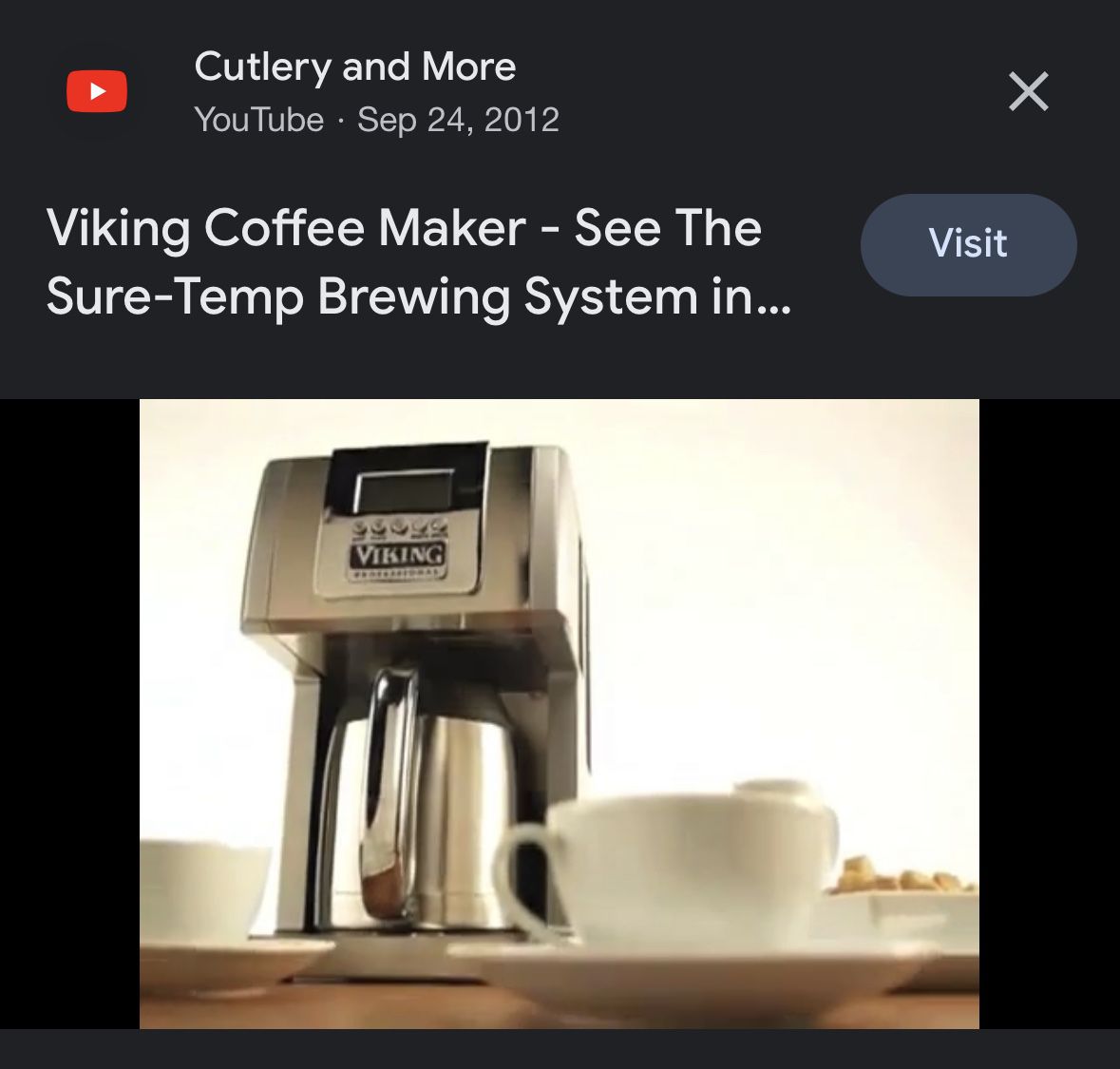 Brand New Viking Professional Coffee Maker 