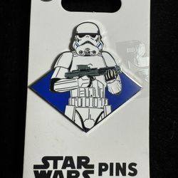 Star Wars Stormtrooper Pin Diamond Shape