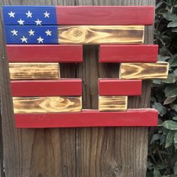 American Flag With Cross