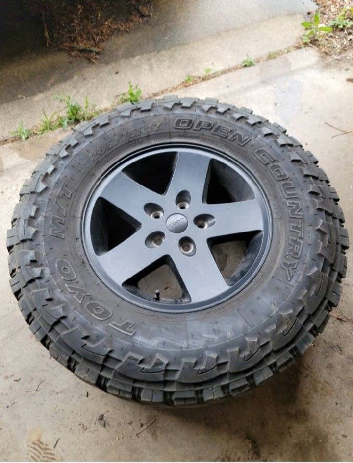 5 2012 jeep wrangler wheels with toyo tires