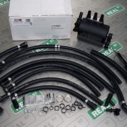 IAG Performance Air / Oil Separator AOS Black Fits Subaru WRX 08-14 / STi 08-21