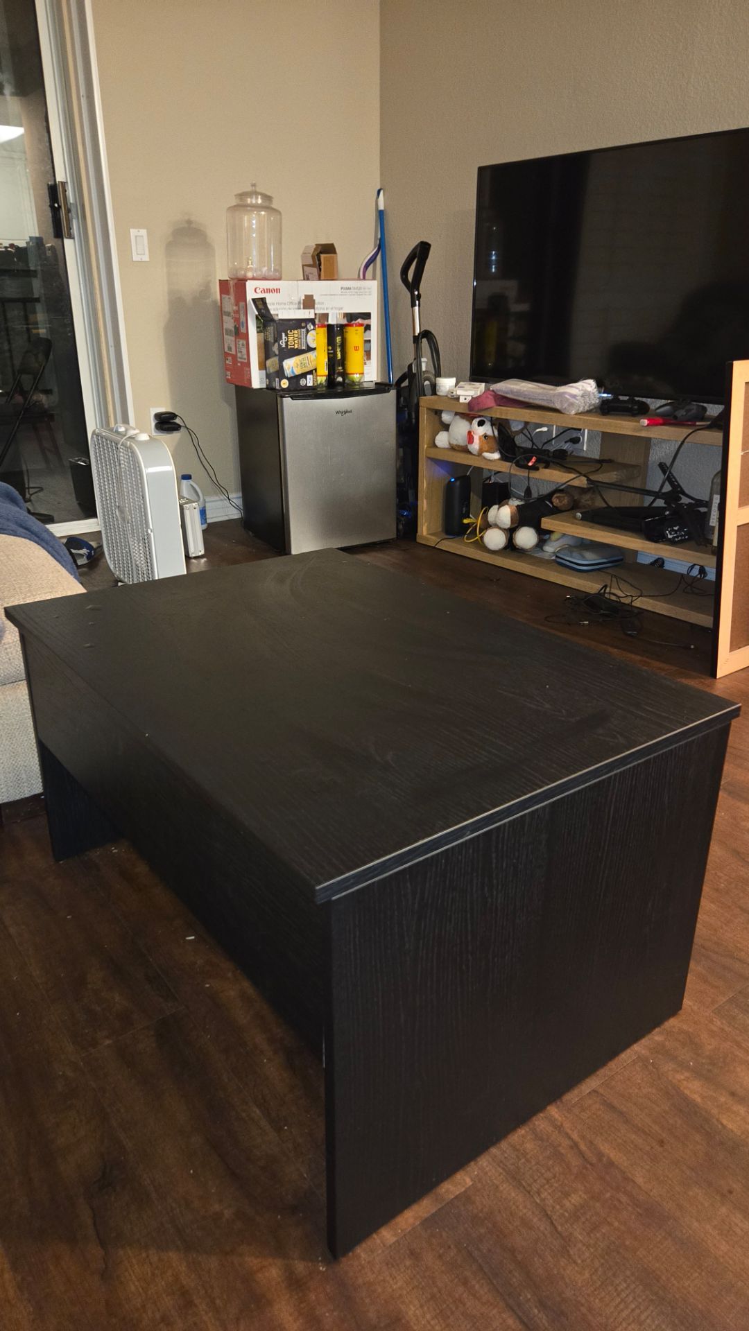 Lift-Top Coffee Table with Hidden Storage