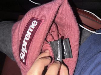 Supreme Beanie Used Pink Box Logo