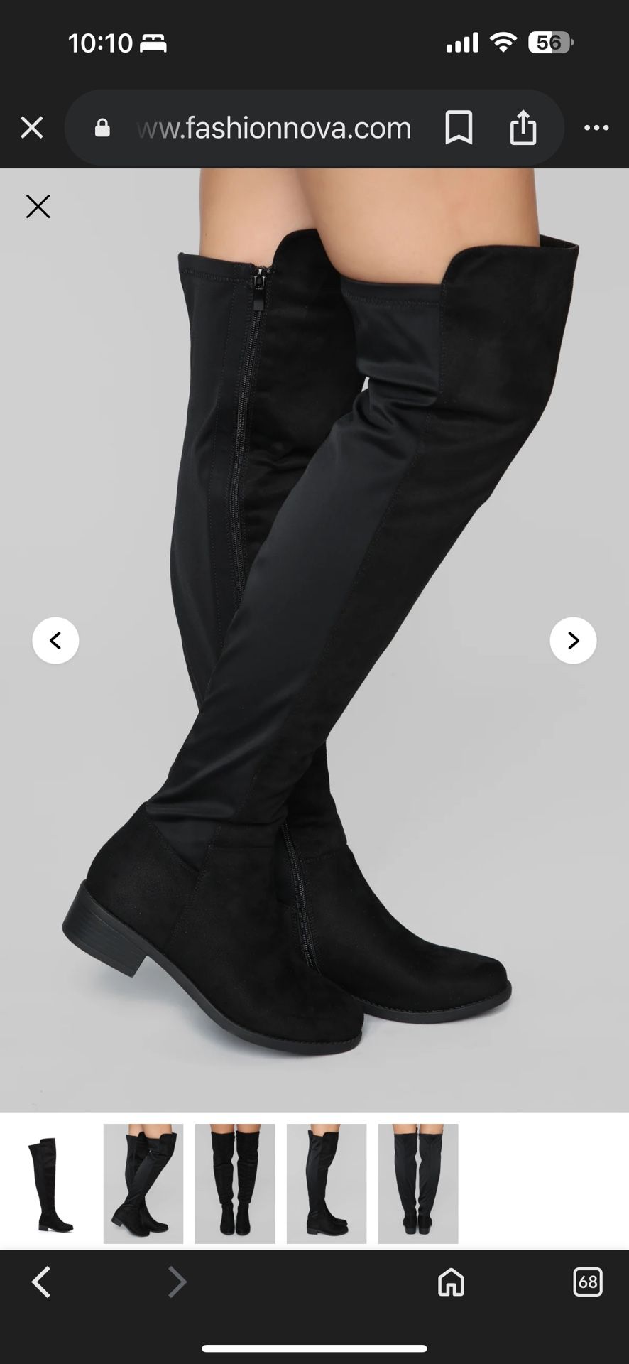 Fashion Nova Boots 5 in a half