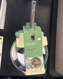 Ceramic Coated Fry Pan 2 Piece Set Non Stick