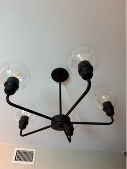 New Dining room light matte black modern look