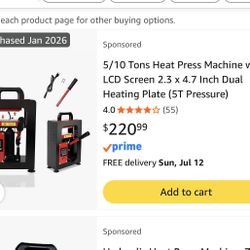 Heat Press Like New 