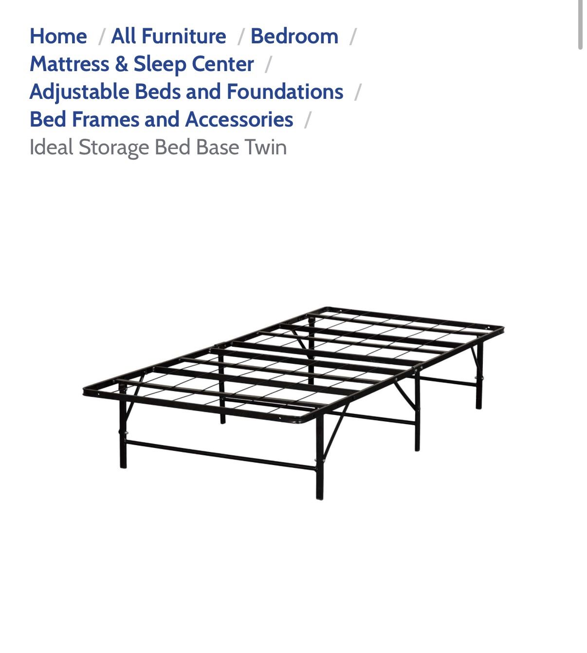 Twin XL Long Mattress And Metal Frame