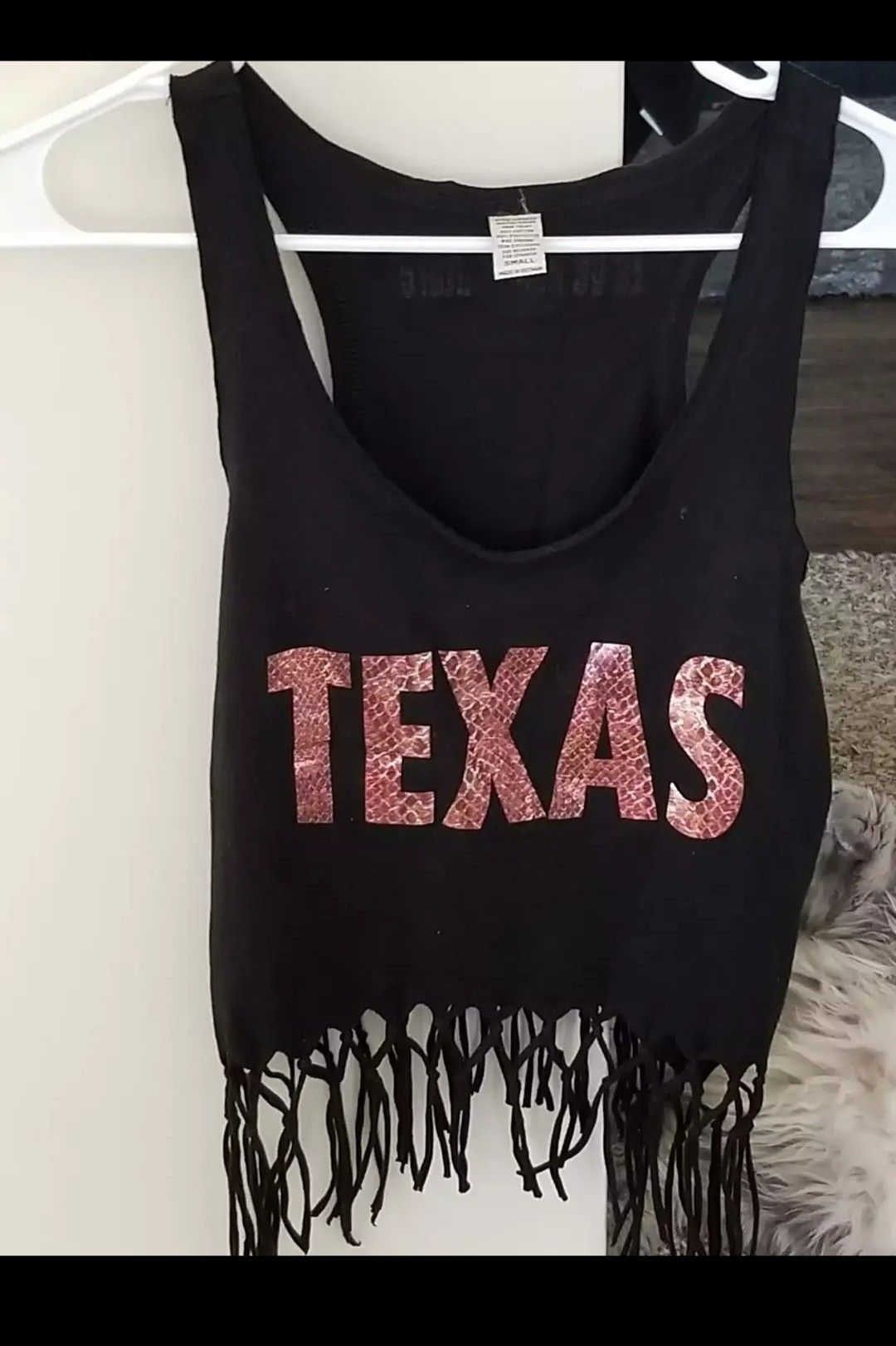 Women's Texas Crop Top Size Small