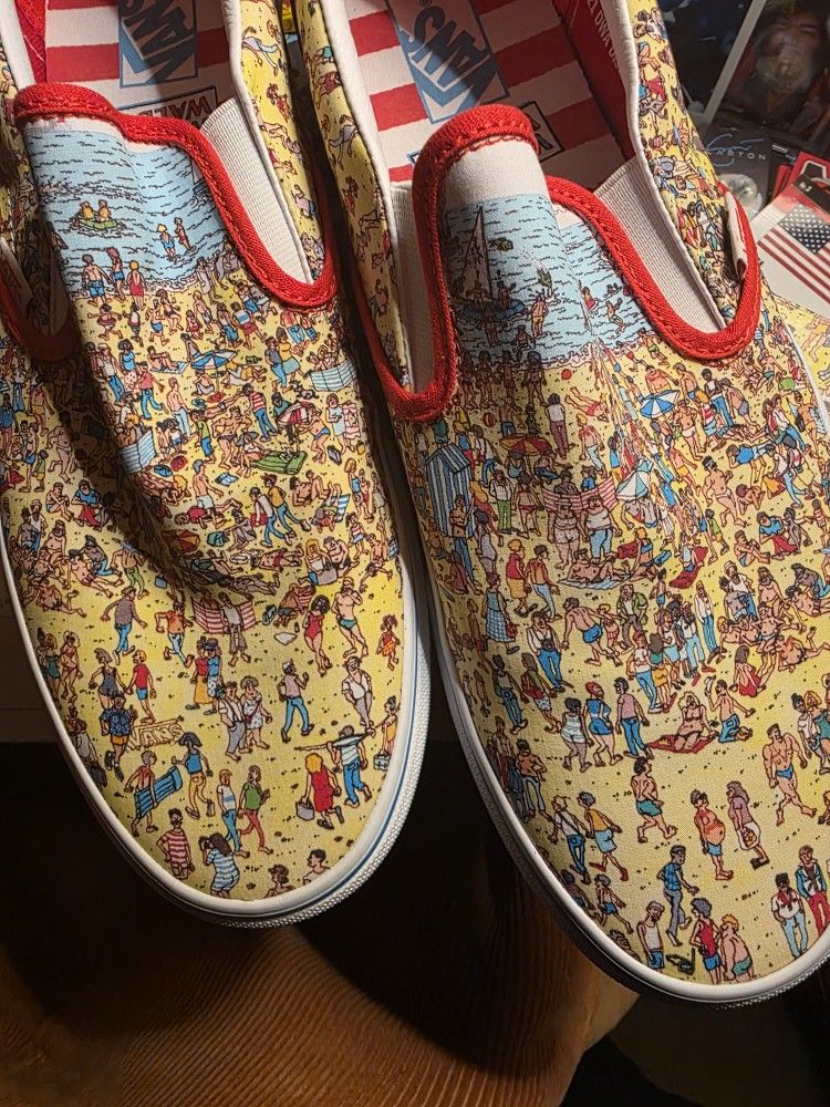 Vans. Where's Waldo. Men's Size 13. Brand New In Box.