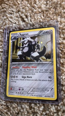 Pokémon Aggron 80/124 Holo Card
