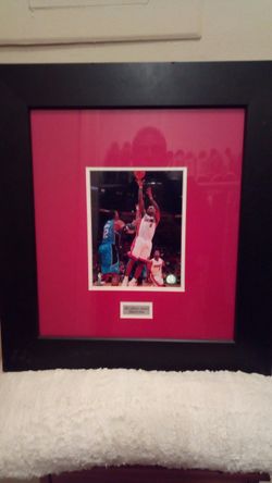 Professional framed LeBron James Miami heat picture