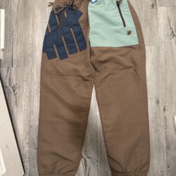 Undefeated Logo Nylon/Windbreaker Knitted Pants Size Medium