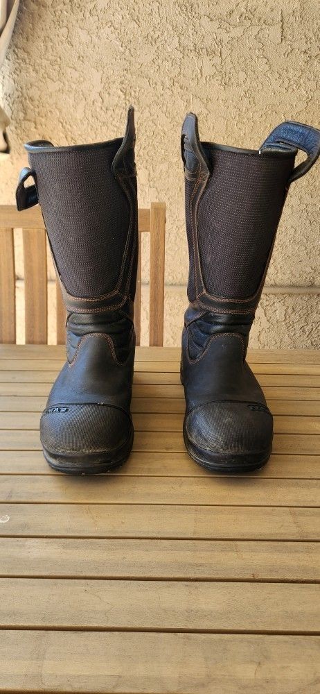 "Cosmas" Vulcan 14" Leather Kermel Structural Boots