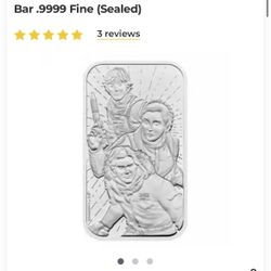 1 oz Royal Mint Star Wars Light Side Silver Bar .9999 Fine