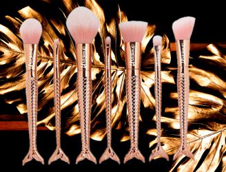 7pcs mermaid makeup brushes