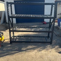 Storage Shelves 72”H x 77”W x 24”D